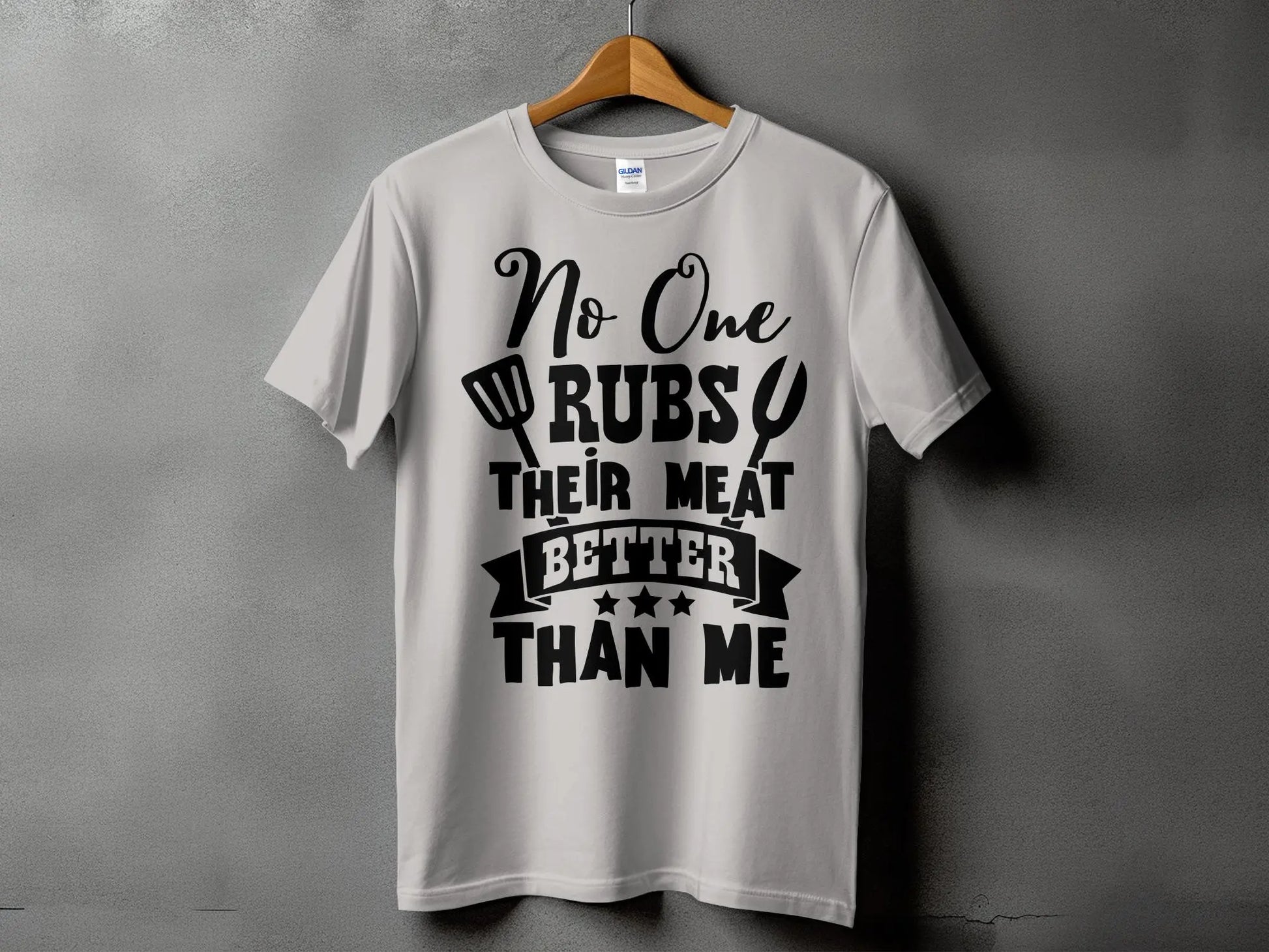 No One Rubs Better Than Me high-quality BBQ outdoor cooking tee-shirt - Creations Unlimited