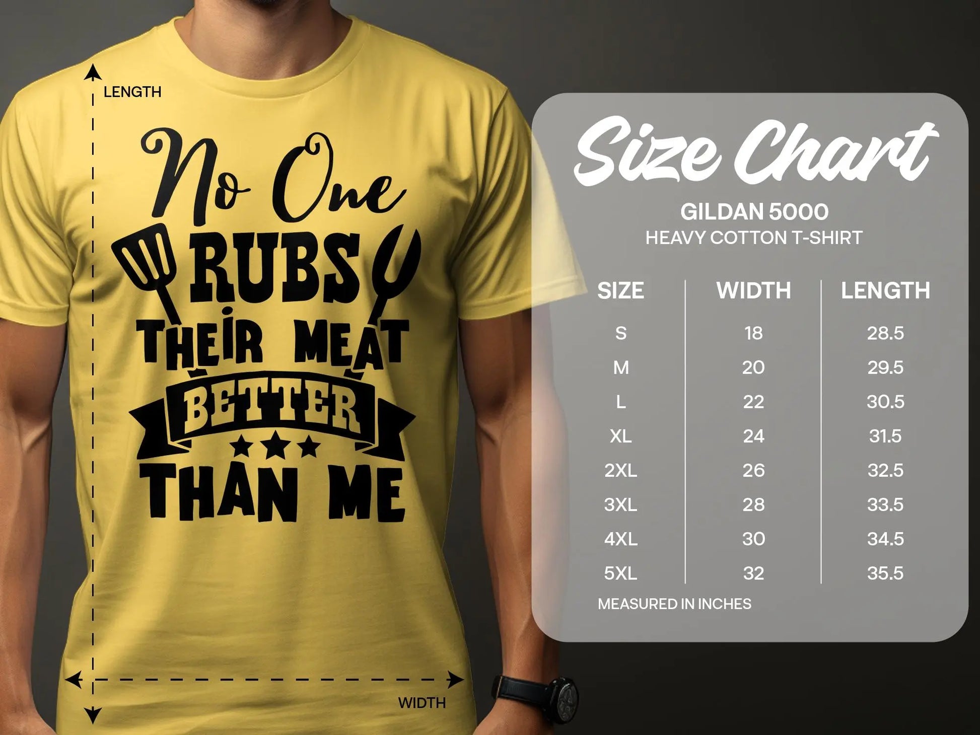 No One Rubs Better Than Me high-quality BBQ outdoor cooking tee-shirt - Creations Unlimited