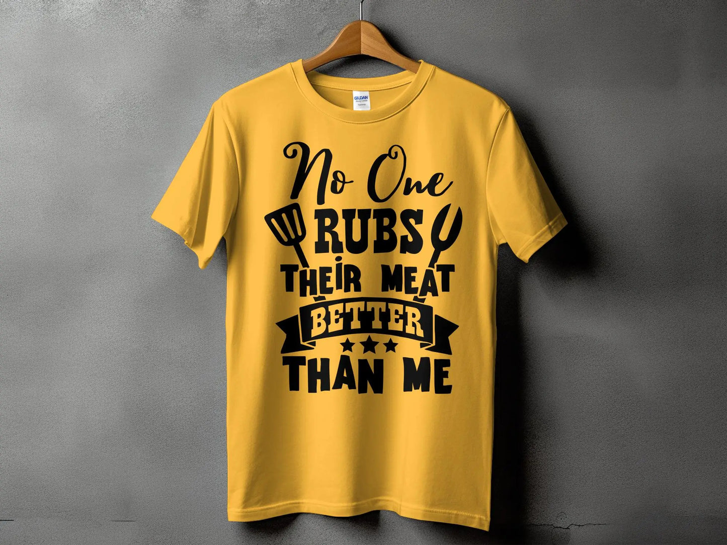 No One Rubs Better Than Me high-quality BBQ outdoor cooking tee-shirt - Creations Unlimited