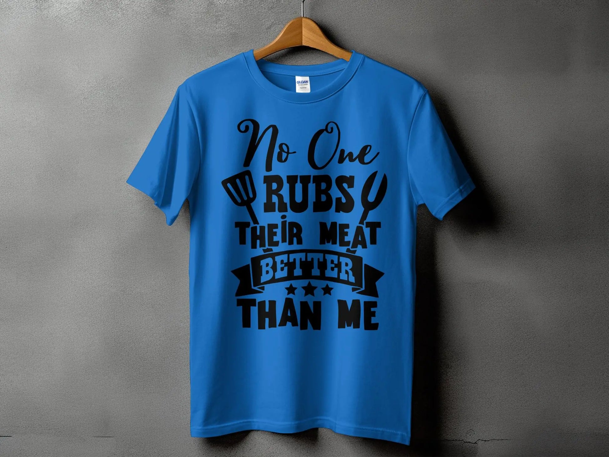 No One Rubs Better Than Me high-quality BBQ outdoor cooking tee-shirt - Creations Unlimited