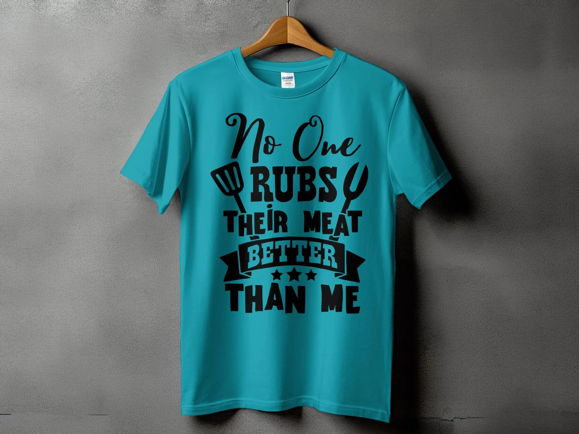 No One Rubs Better Than Me high-quality BBQ outdoor cooking tee-shirt - Creations Unlimited