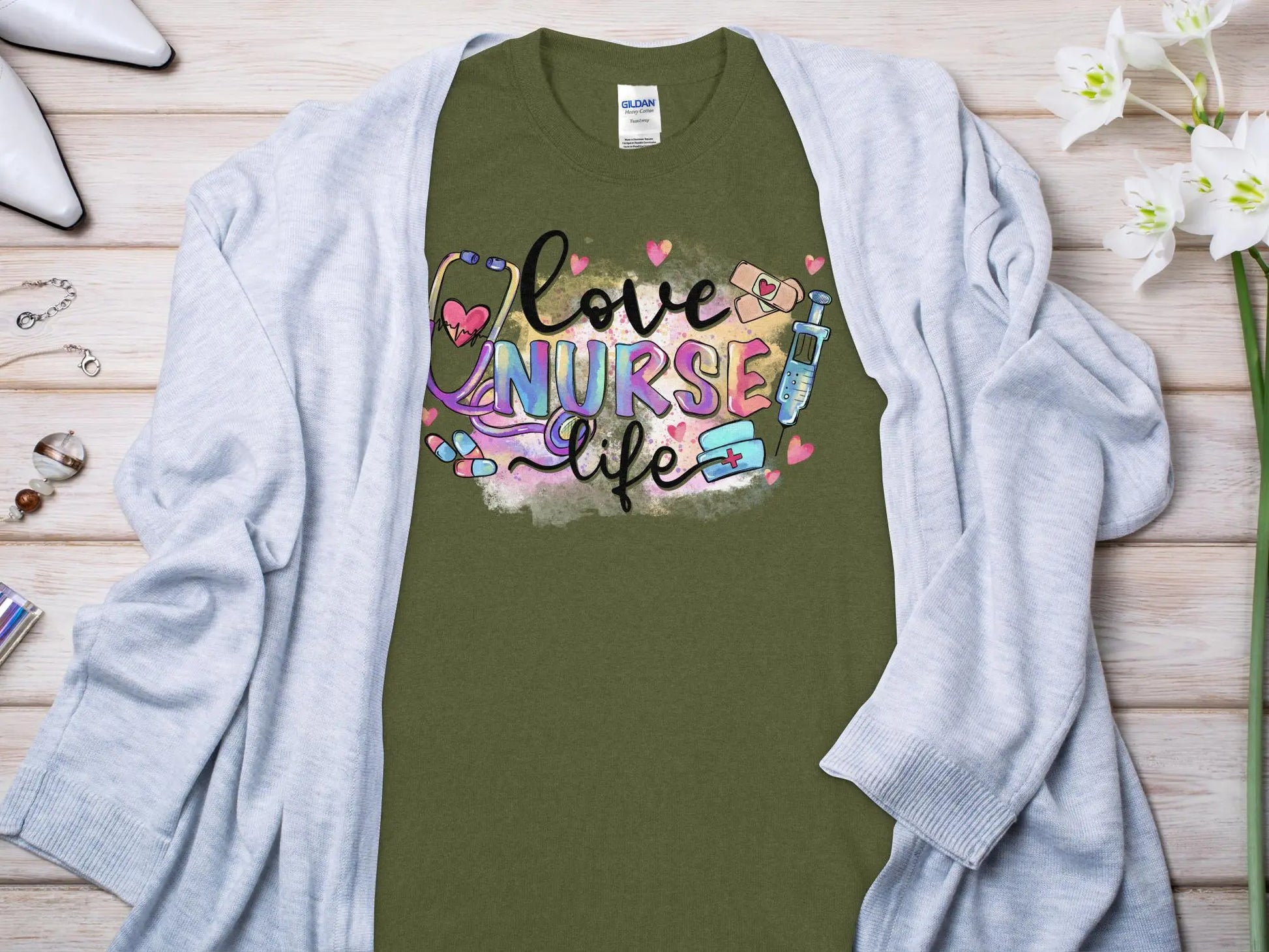 Nurse Life Nurse, Future Nurse Gift Idea, Nursing School Student Grad, RN LPN, Nurse Life, Funny Nurse Support Your Nurses - Creations Unlimited