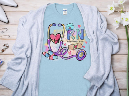 Nurse, New Future Nurse Gift Idea, Nursing School Student Grad, RN LPN, Nurse Life, Funny Nurse Quality Gildan Tee Support a Nurse - Creations Unlimited