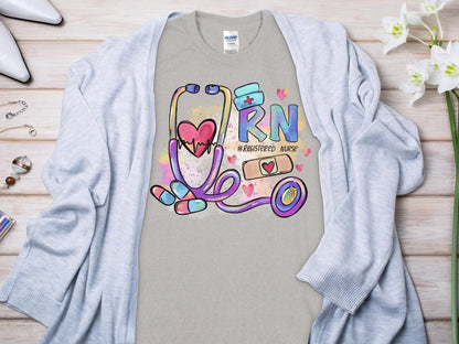 Nurse, New Future Nurse Gift Idea, Nursing School Student Grad, RN LPN, Nurse Life, Funny Nurse Quality Gildan Tee Support a Nurse - Creations Unlimited