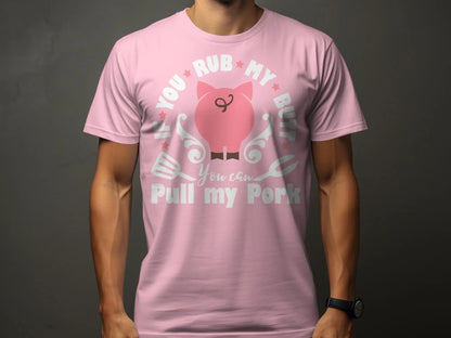 Rub My Butt high-quality BBQ outdoor cooking tee-shirt - Creations Unlimited