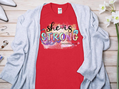 She Is Strong Nurse, Future Nurse Gift Idea, Nursing School Student Grad, LPN, Nurse Life, Funny Nurse Quality Gildan Tee Support a Nurse - Creations Unlimited
