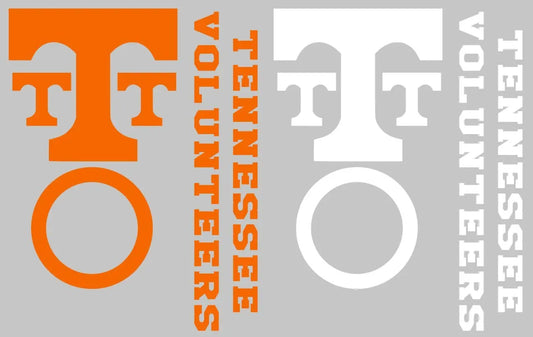 Tennessee Volunteers Cornhole Decal Set - FREE circles and 4 FREE Car Window Decals Creations Unlimited