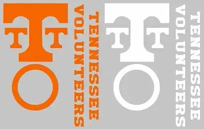 Tennessee Volunteers Cornhole Decal Set - FREE circles and 4 FREE Car Window Decals Creations Unlimited