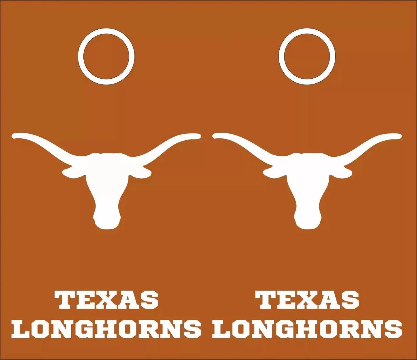 Texas Longhorns Cornhole Decals - 6 Cornhole Decals - 4 Free Window Decals Creations Unlimited