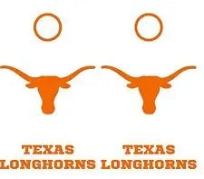 Texas Longhorns Cornhole Decals - 6 Cornhole Decals - 6 Free Window Decals Creations Unlimited