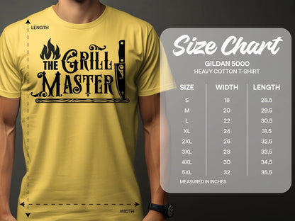 The Grill Master high-quality BBQ outdoor cooking tee-shirt - Creations Unlimited