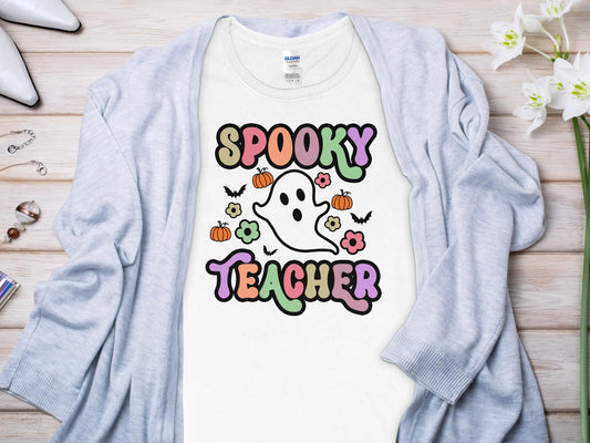 This Halloween Teacher T-Shirt is crafted from high-quality fabric in sizes to fit all shapes and size - Creations Unlimited