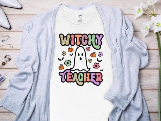 This Halloween Teacher T-Shirt is crafted from high-quality fabric in sizes to fit all shapes and size - Creations Unlimited