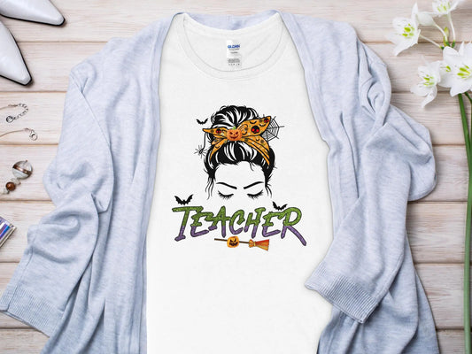 This Halloween Teacher T-Shirt is crafted from high-quality fabric in sizes to fit all shapes and size - Creations Unlimited