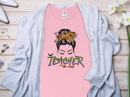 This Halloween Teacher T-Shirt is crafted from high-quality fabric in sizes to fit all shapes and size - Creations Unlimited
