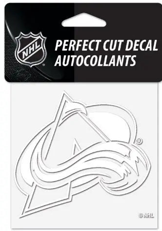 WinCraft NHL Colorado Avalanche Logo 4" x 4" inch Outdoor White Decal WinCraft