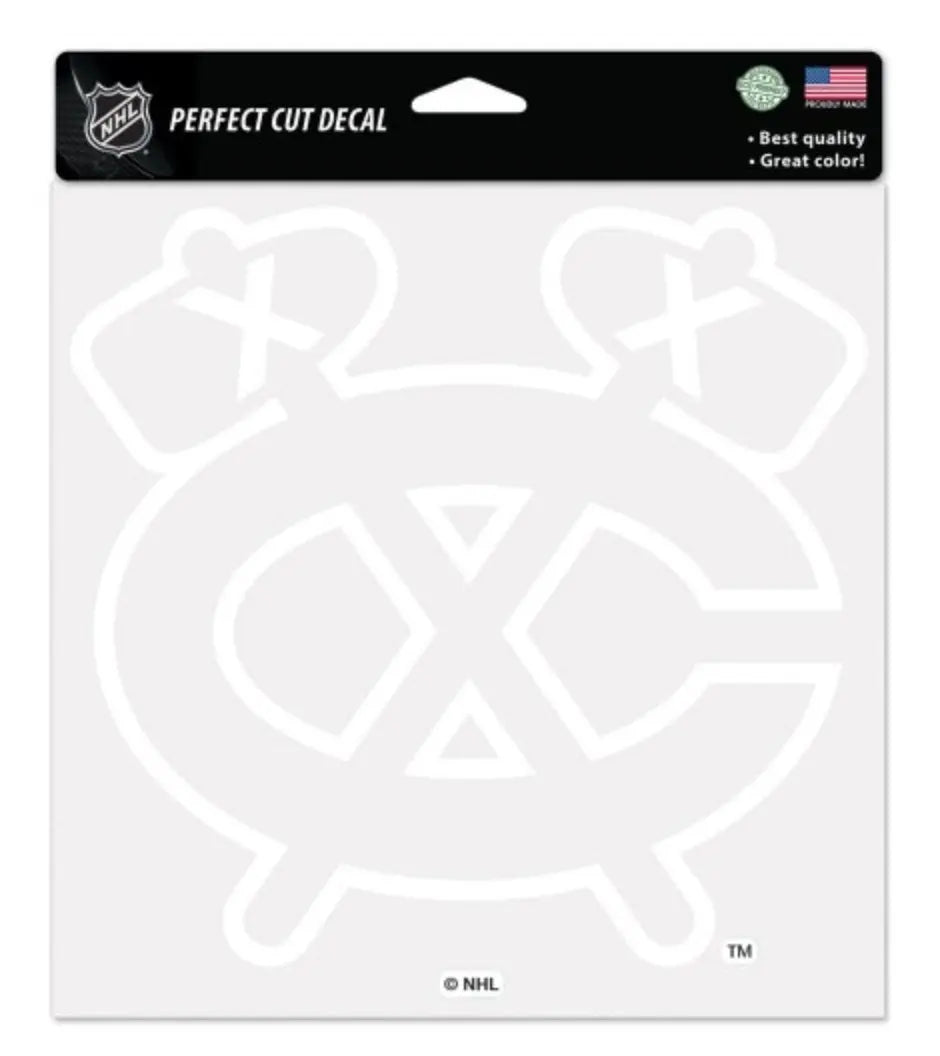 WinCraft NHL Official Chicago Blackhawks 8'' x 8'' Perfect Cut Decal WinCraft
