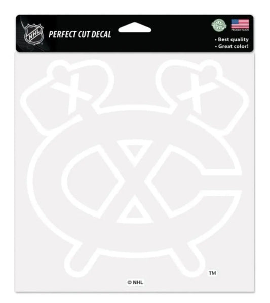WinCraft NHL Official Chicago Blackhawks 8'' x 8'' Perfect Cut Decal WinCraft