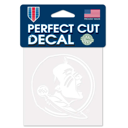 Wincraft NCAA Florida State Seminoles 4x4 Perfect Cut White Decal, One Size, Team Color WinCraft